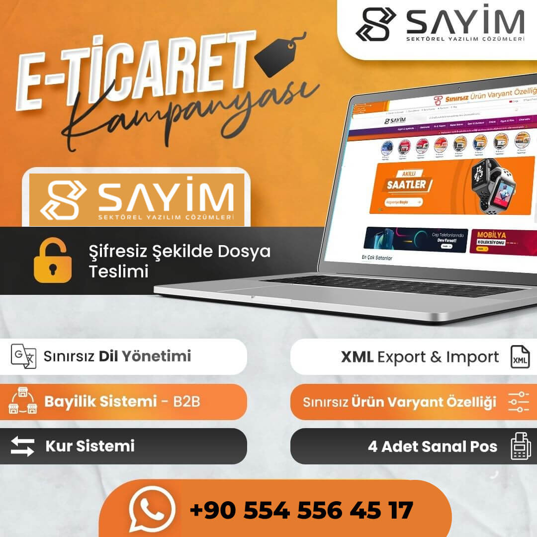 Speakyroom Gate E-Ticaret Yazılımı <br>(Bayi Sistemi b2b + Dil + Kur + Xml)